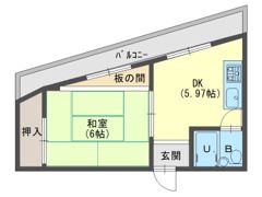 シャトー香里の間取り画像