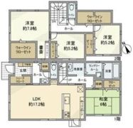 山之上西町戸建の間取り画像