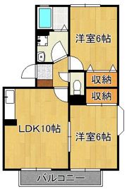 クレセント鴨生田の間取り画像