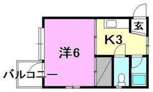 カンパニュラ北代の間取り画像