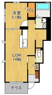 アンソレイエの間取り画像