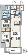 クレストコート池上の間取り画像