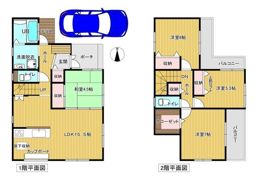 宮戸1丁目貸家の間取り画像