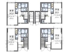 レオネクストカーザ アサカの間取り画像