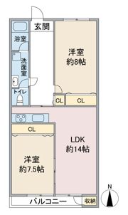 メゾン親名の間取り画像