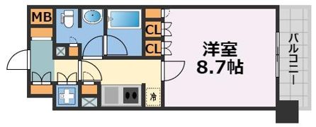 リーガルあみだ池新町の間取り画像