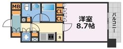 リーガルあみだ池新町の間取り画像