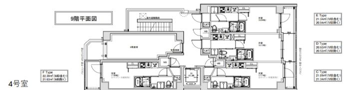 S-RESIDENCE横濱阪東橋の間取り画像