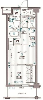 日神デュオステージ高円寺の間取り画像