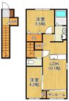 サンテラスの間取り画像