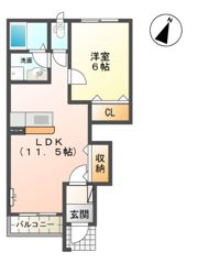 エルフ・ソレイユⅠの間取り画像