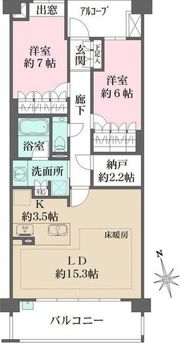 ザ・パークハウス池下の間取り画像