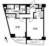 クレアシオン浅草Ⅱの間取り画像