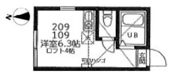 ユナイト北加瀬ラムズゲートの間取り画像