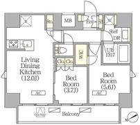 ジオエント町屋の間取り画像