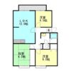 サンビレッジ西大寺 Dの間取り画像