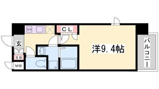 エスリード神戸三宮パークビューの間取り画像