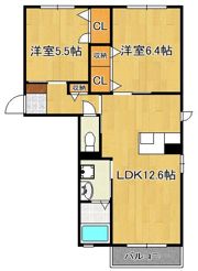 メイタイム B棟の間取り画像