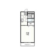 ジュネスオクラバ Bの間取り画像