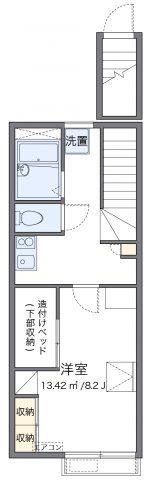 レオパレスGOLD LEO Ⅰの間取り画像