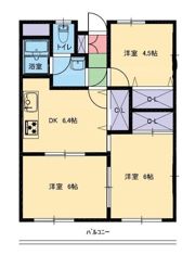 SKハイツ芝新町の間取り画像