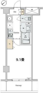カスタリア本駒込の間取り画像