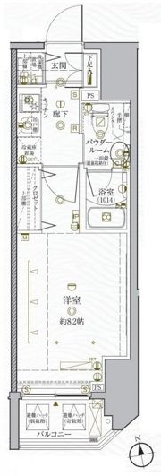 クレイシア秋葉原EASTの間取り画像