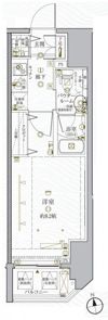 クレイシア秋葉原EASTの間取り画像
