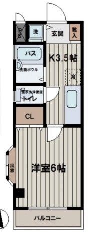 カーサTAKIの間取り画像