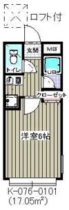 アゼリア宮田(K-076)の間取り画像