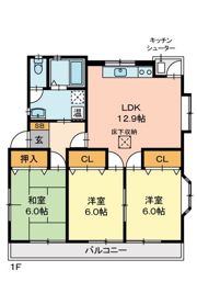 ジョイフル津島Ⅰ号館の間取り画像