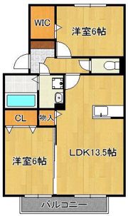 ボヌールコートAの間取り画像
