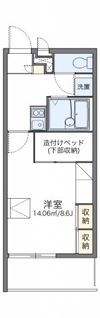 レオパレスアリシアの間取り画像
