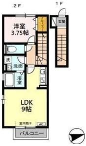 村雲アパートメントの間取り画像