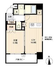 オーキッドレジデンス蔵前の間取り画像