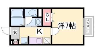 セジュール西代Ⅱの間取り画像