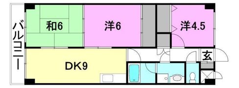 シェール道後の間取り画像