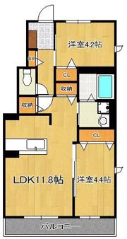 Gloire遠賀野 A棟の間取り画像