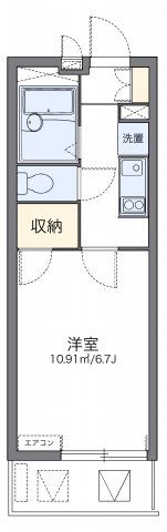 レオパレスルナボアールの間取り画像