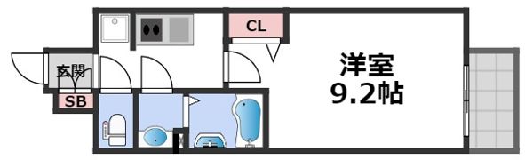 ララプレイス玉造オーブの間取り画像