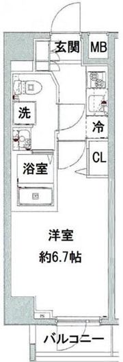 AXAS大井町の間取り画像