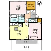 グリーンフラッシュ Bの間取り画像