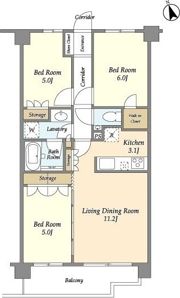 KDXレジデンス尾山台の間取り画像