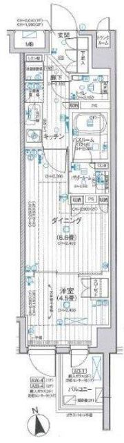 パレステージ文京江戸川橋の間取り画像