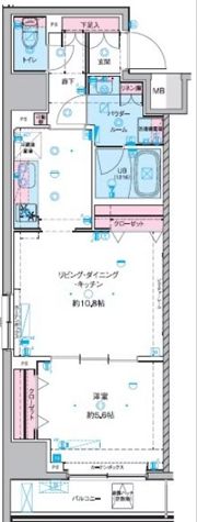 GENOVIA 東神田 green veilの間取り画像