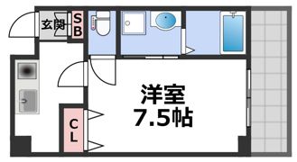 グランパシフィック今里の間取り画像