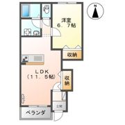 ヴァンベール小楠の間取り画像