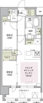 アーバネックス大阪天満宮IIの間取り画像