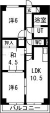 ヒルズ池場の間取り画像