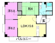 サンセール山越の間取り画像